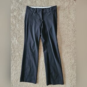 LOFT Black Dress Pants Straight Leg Smooth Fabric